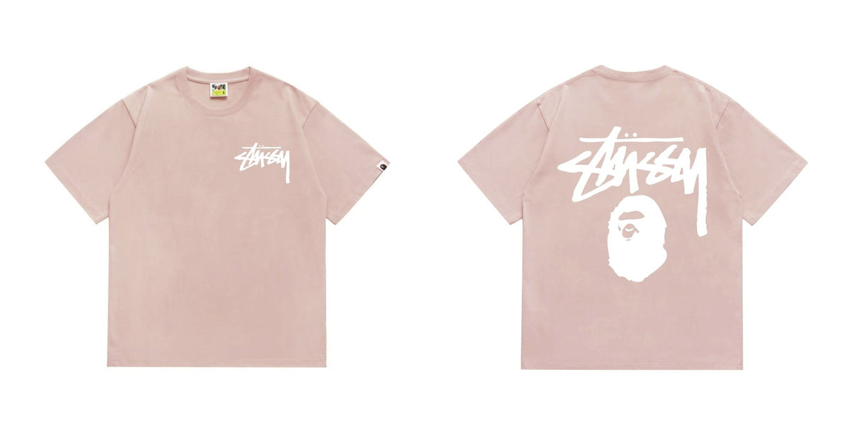BAPE Stussy-Style Ape Graphic T-Shirt ¡ª front