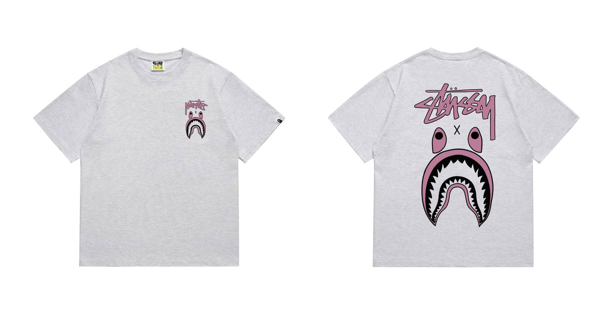 BAPE Contrast Shark Wordmark Graphic T-Shirt ¡ª comparison