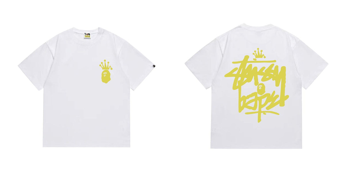 BAPE Crowned Ape Back Graphic Short-Sleeve T-Shirt ¡ª front