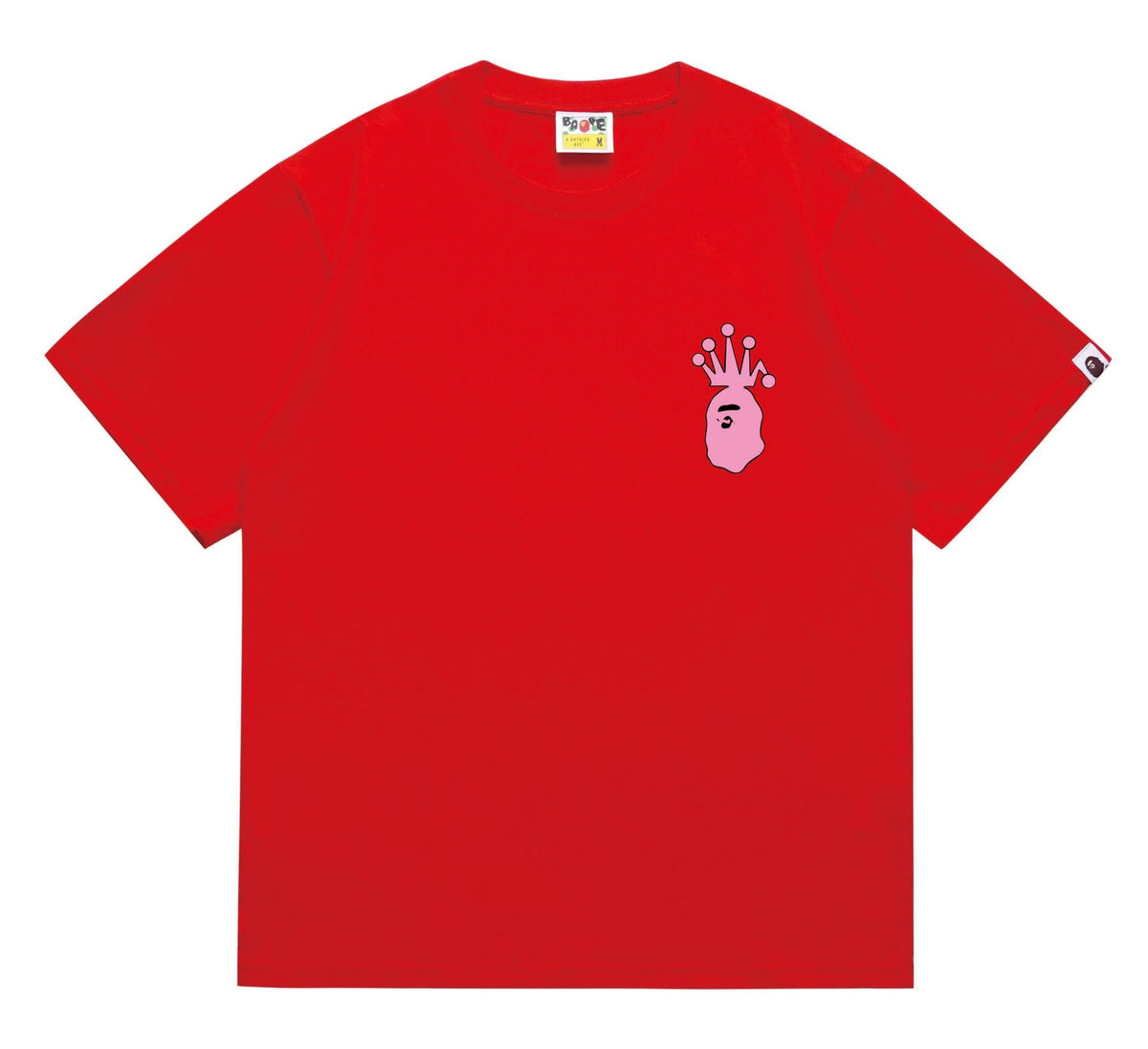 BAPE Crown-Face Graffiti Graphic T-Shirt ¡ª front