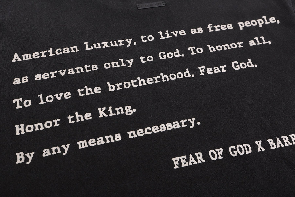 Fear of God x Barriers Live Free Graphic T-Shirt ¡ª detail