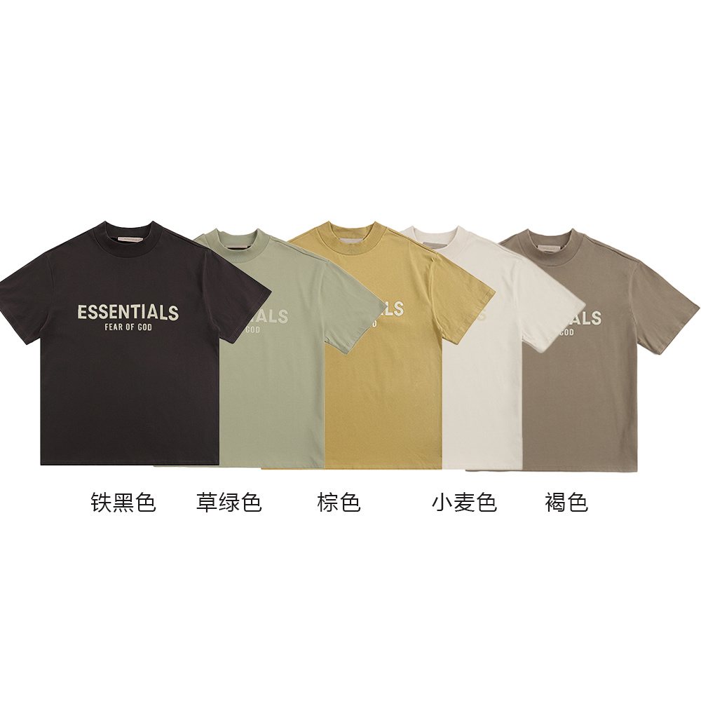 ESSENTIALS Flocked Logo Short-Sleeve T-Shirt ¡ª comparison