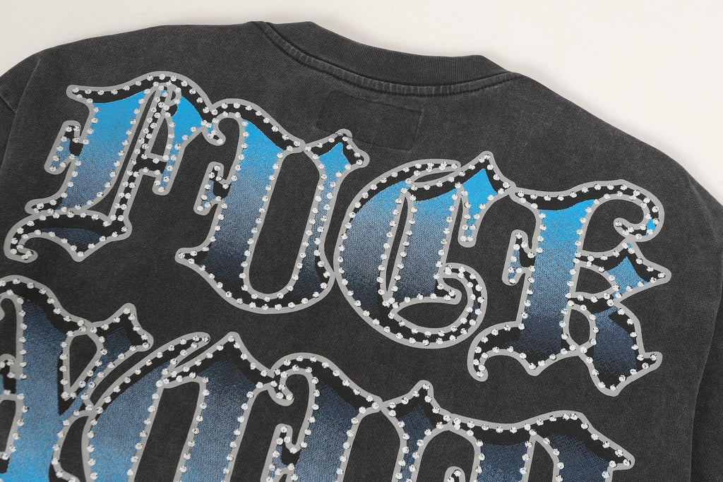 Godspeed Washed Black Dog Graphic Long-Sleeve T-Shirt ¡ª detail