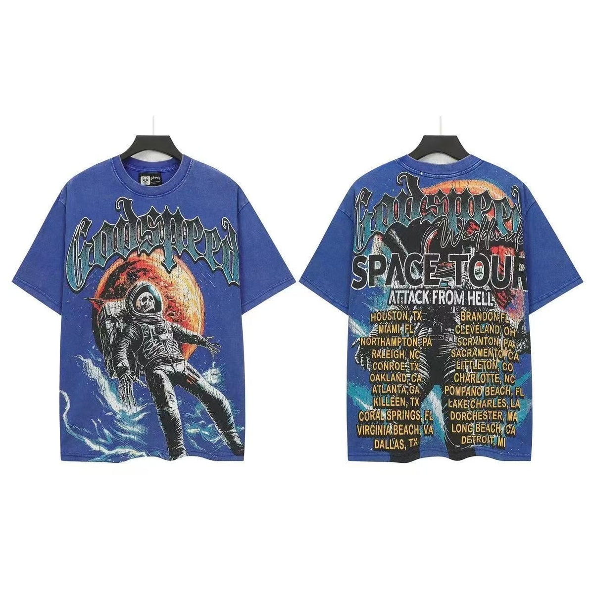 Godspeed Space Tour Astronaut Graphic T-Shirt ¡ª front