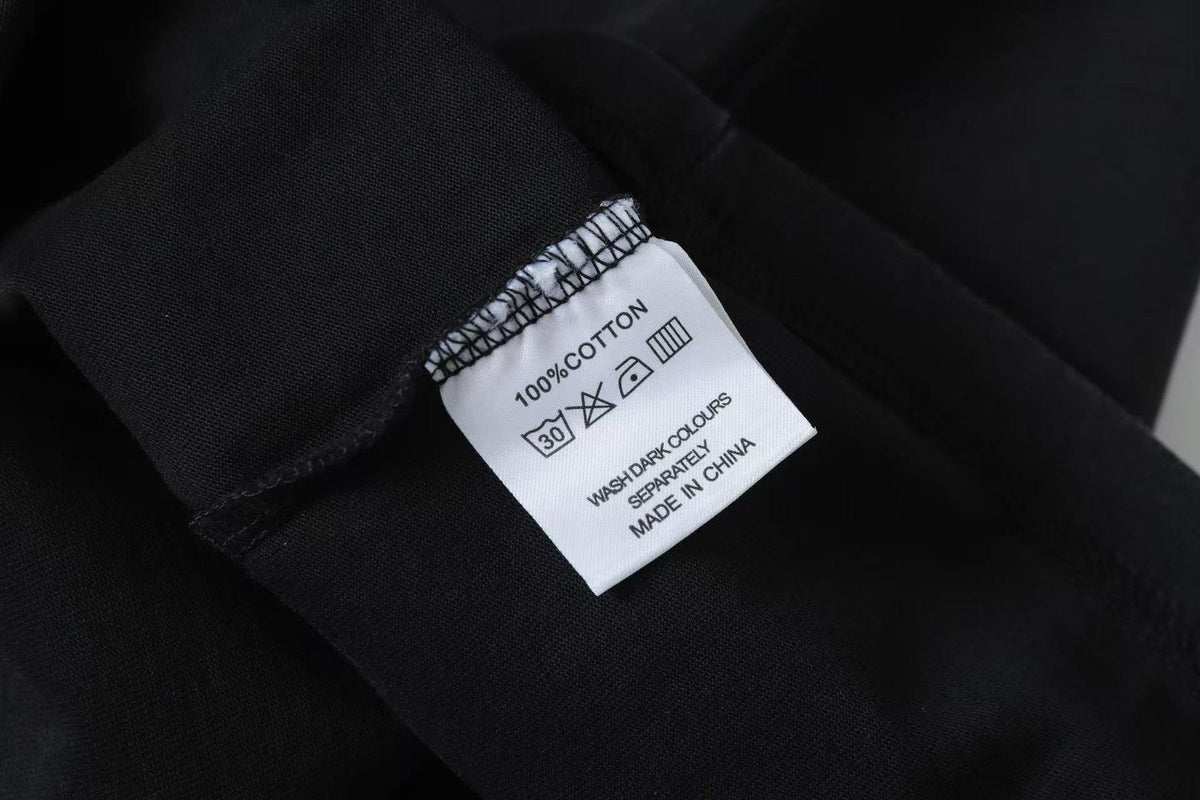 Godspeed Washed Black Motorcycle Graphic T-Shirt ¡ª neck_label
