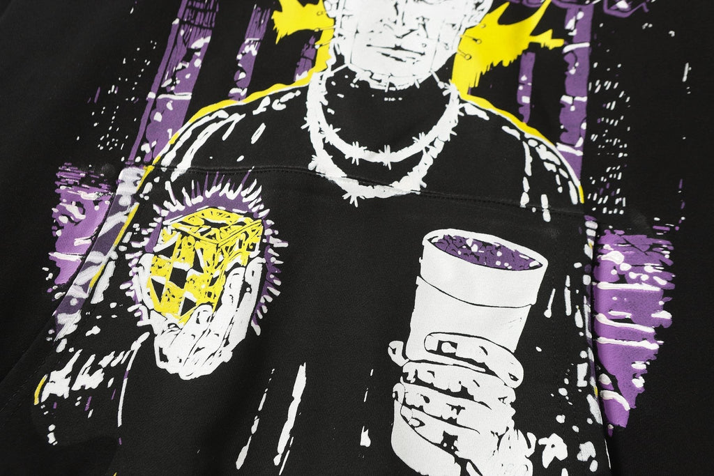 THAT'S A AWFUL LOT OF COUGH SYRUP Star Graphic Hoodie ¡ª detail