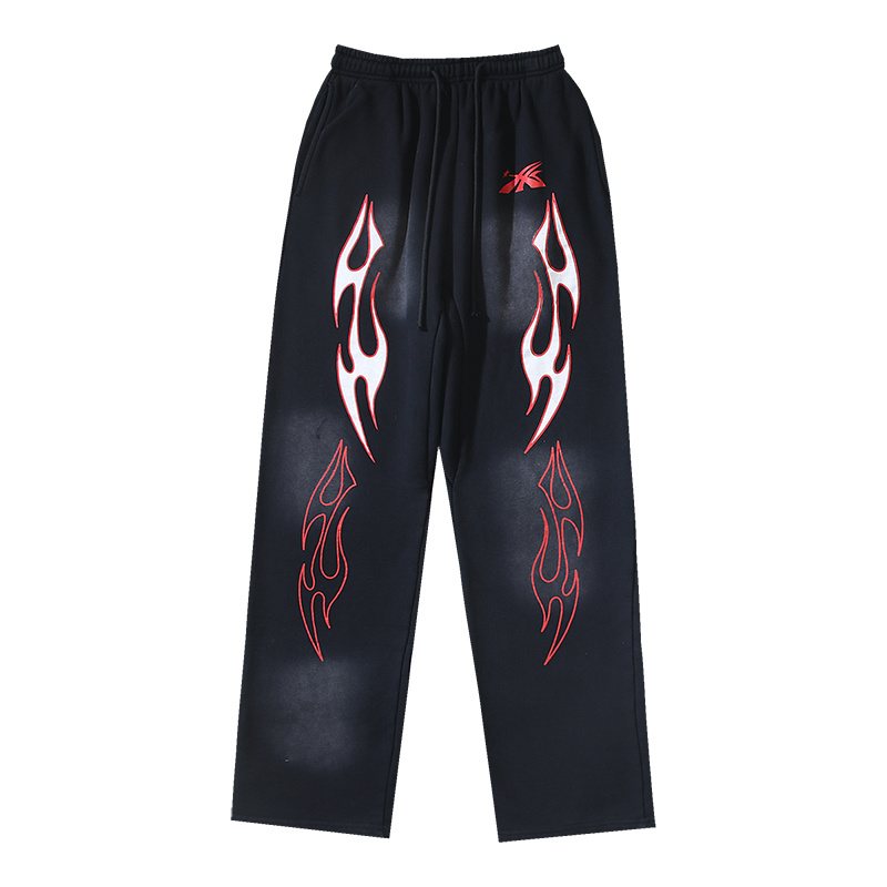 Helistar Flame Graphic Washed Sweatpants ¡ª hero