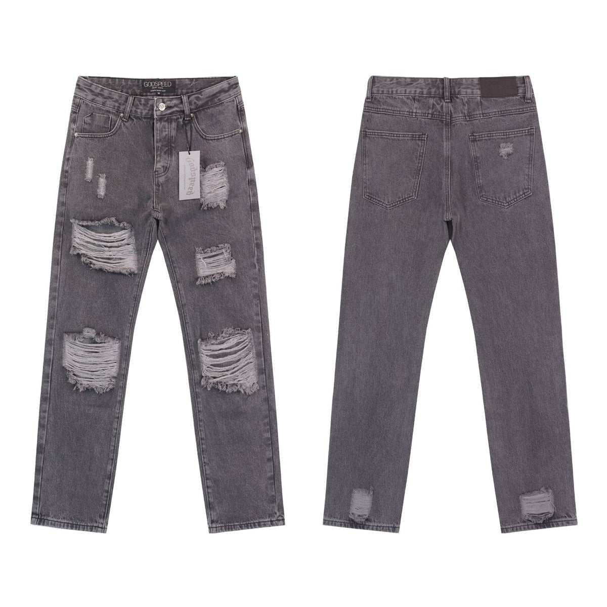 Godspeed Distressed Washed Denim Jeans ¡ª hero