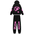 Sp5der Pink Star Graphic Matching Set - Black ¡ª hero