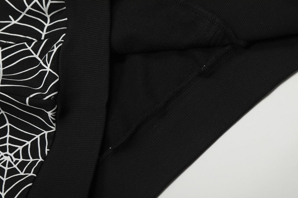 Sp5der Spider-Web Hoodie & Jogger Matching Set ¡ª fabric_closeup