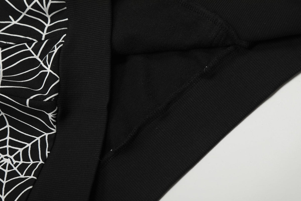 Sp5der Spider-Web Hoodie & Jogger Matching Set ¡ª fabric_closeup