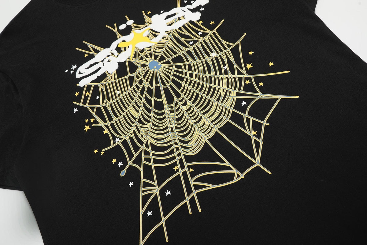 Sp5der Spiderweb Graphic T-Shirt ¡ª detail