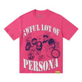 THAT'S A AWFUL LOT OF COUGH SYRUP Pink Front & Back Graphic T-Shirt ¡ª hero