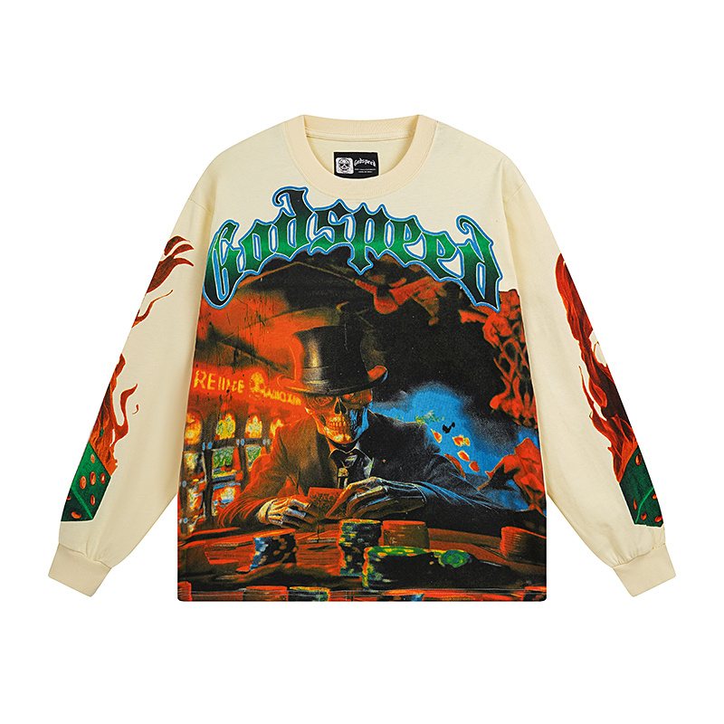 Godspeed E Pluribus Unum Graphic Long-Sleeve T-Shirt ¡ª front