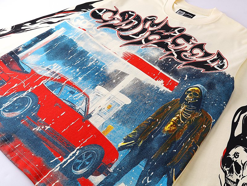Godspeed Car Graphic Long-Sleeve T-Shirt ¡ª detail