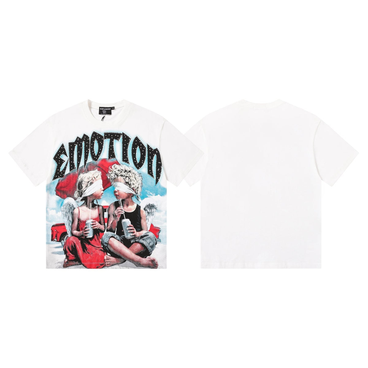 MIXED EMOTION Angel Graphic Short-Sleeve T-Shirt ¡ª front
