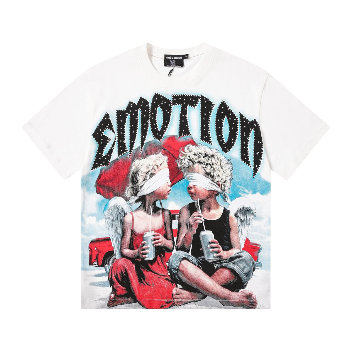 MIXED EMOTION Angel Graphic Short-Sleeve T-Shirt ¡ª front