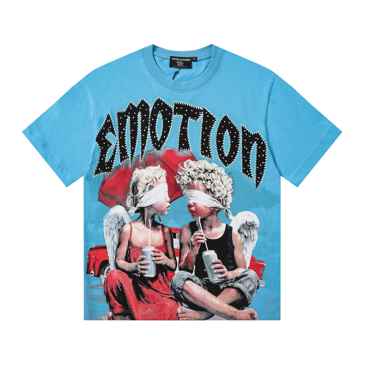 MIXED EMOTION Angel Graphic Short-Sleeve T-Shirt ¡ª front