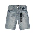 Purple Brand Light Blue Raw Hem Denim Shorts ¡ª hero
