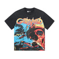 Godspeed Washed Black Skull Racing Graphic T-Shirt ¡ª hero