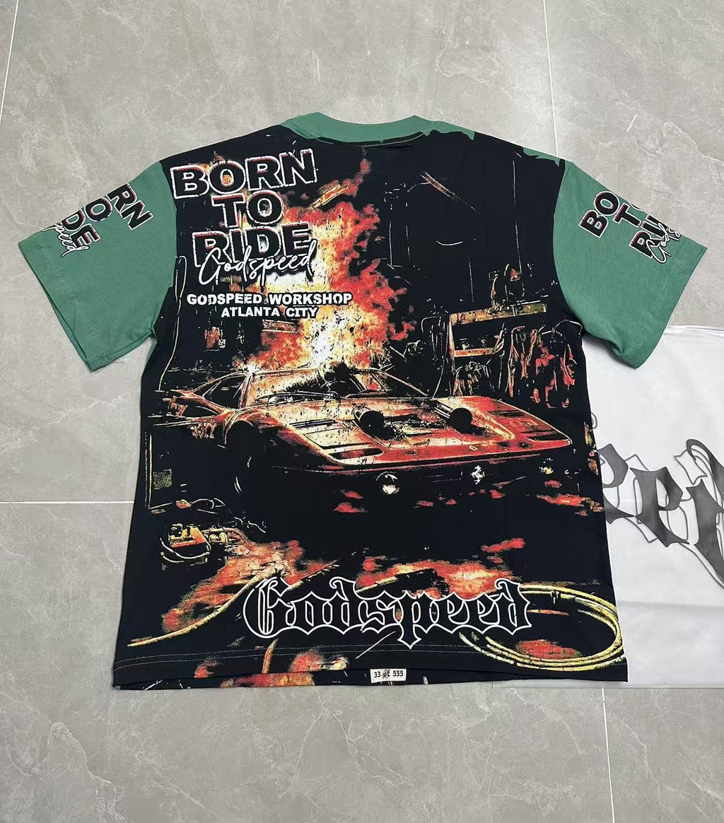 Godspeed Born to Ride Graphic T-Shirt ¡ª back