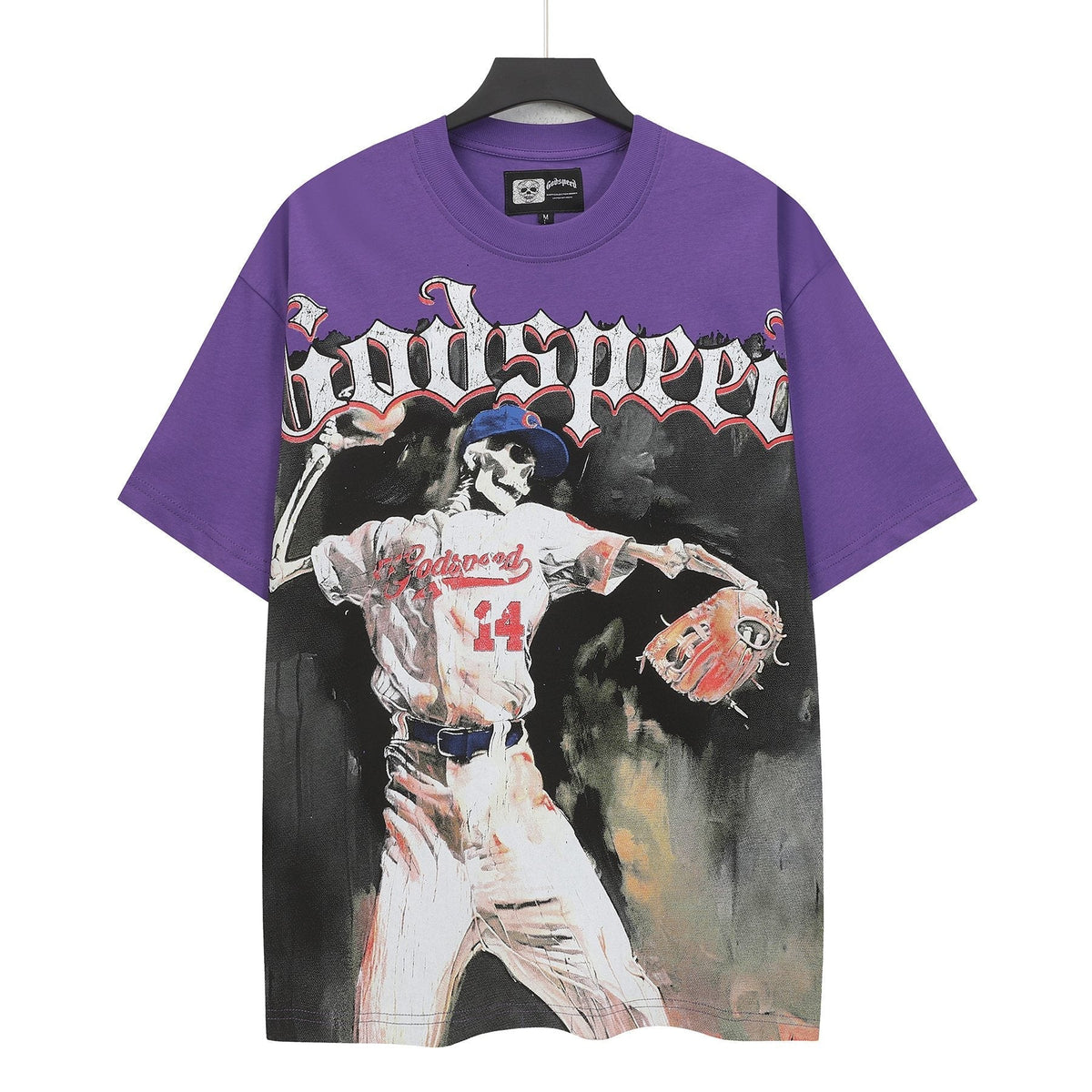 Godspeed Purple Baseball Graphic T-Shirt ¡ª hero