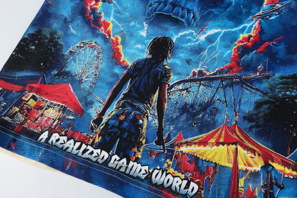 Godspeed A Realized Game World Skull Graphic T-Shirt ¡ª detail