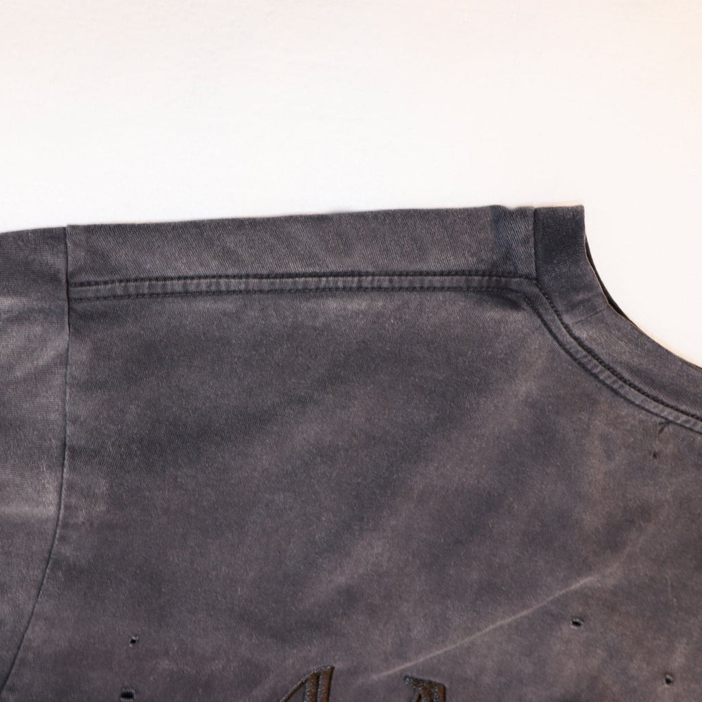 AMIRI Distressed Washed Short-Sleeve T-Shirt ¡ª detail