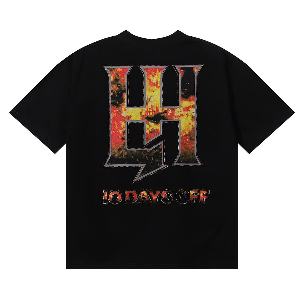 Life Hustlere Masked Angel Graphic Short-Sleeve T-Shirt ¡ª back