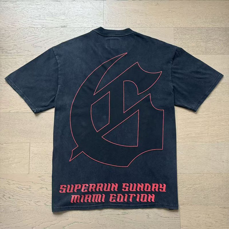 Godspeed Washed Black Front & Back Graphic T-Shirt ¡ª back