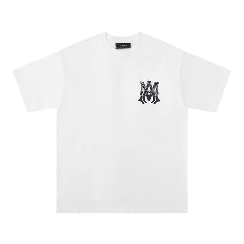 AMIRI Silver Letter Graphic Short-Sleeve T-Shirt ¡ª front