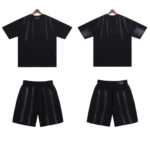 AMIRI Washed Embroidered T-Shirt & Shorts Set ¡ª hero