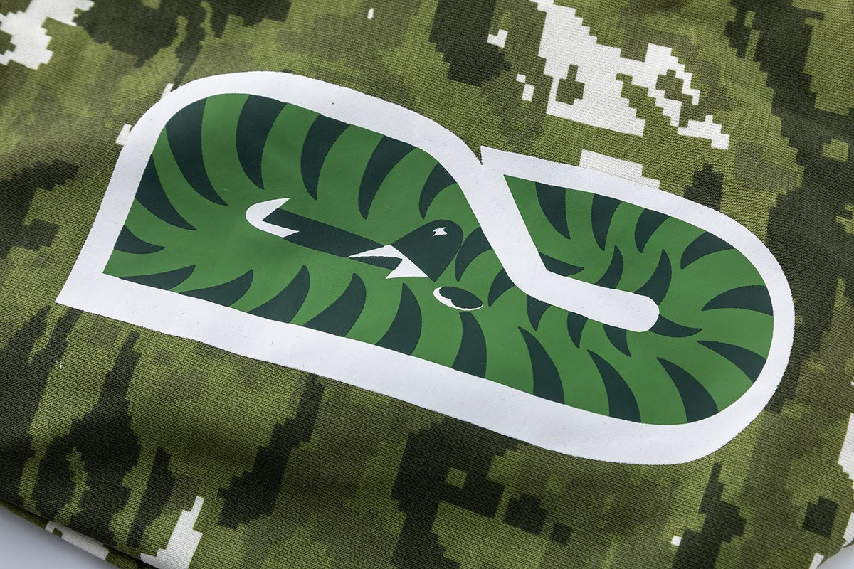 BAPE Shark Face Digital Camo Zip Hoodie ¡ª detail