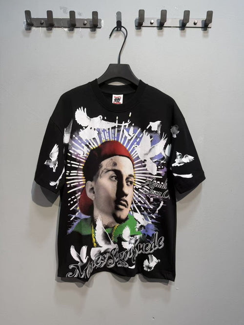 ASAALL Portrait and Dove Graphic Short-Sleeve T-Shirt ¡ª hero