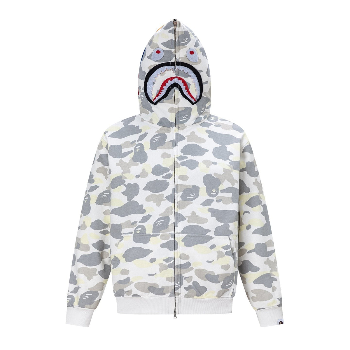 BAPE Shark Camo Full-Zip Hoodie ¡ª front