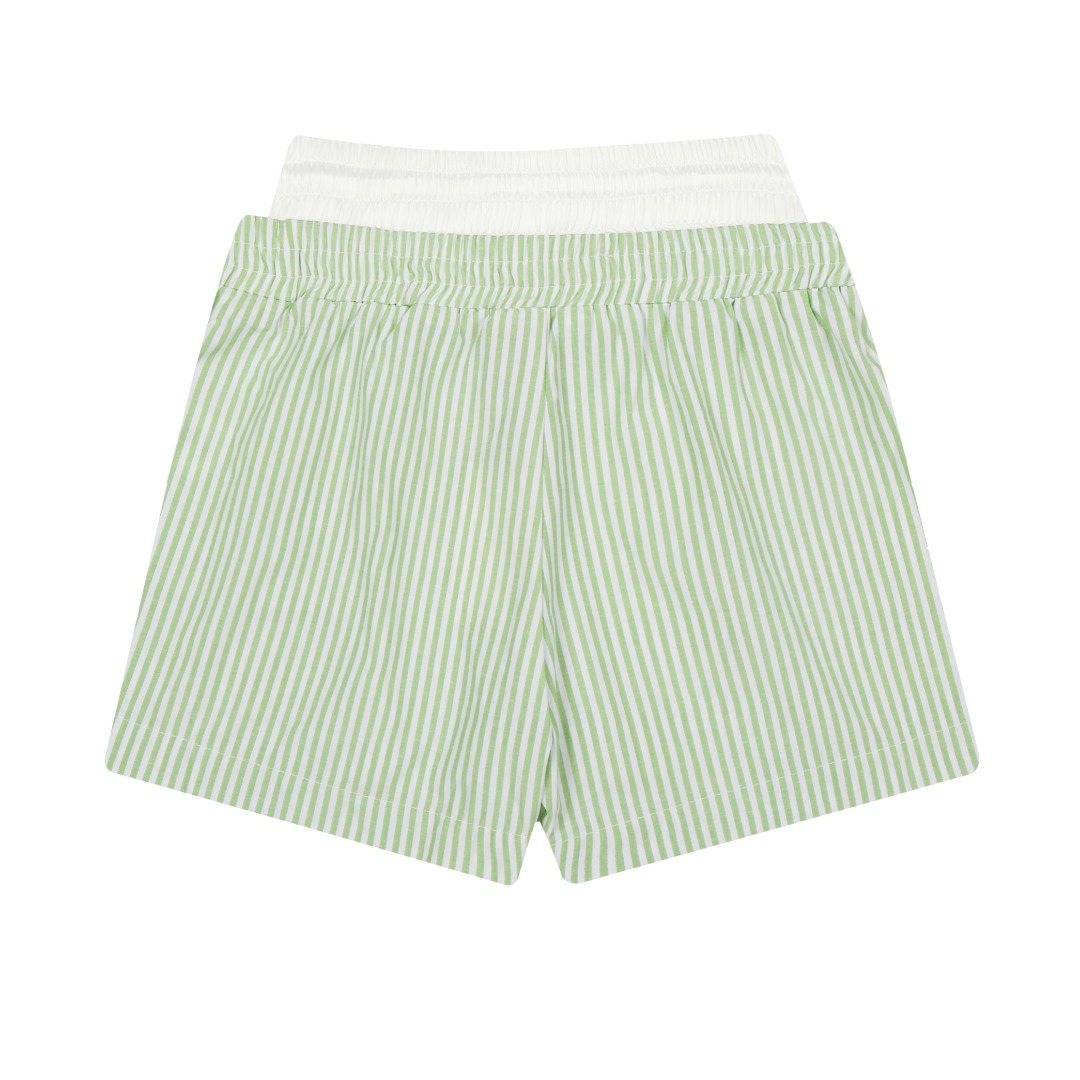Test2-Ralph Lauren Striped Double-Waist Shorts ¡ª back