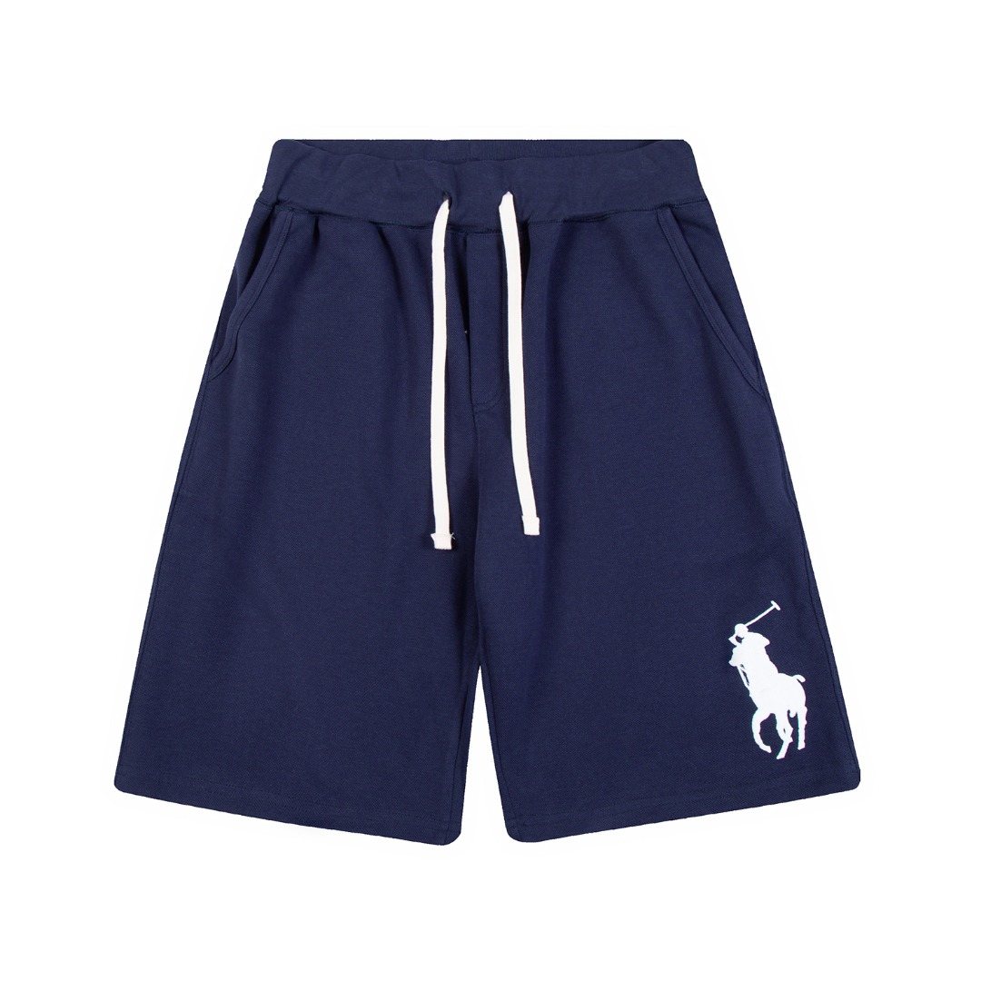 Test2-Ralph Lauren Big Pony Embroidered Drawstring Shorts ¡ª front